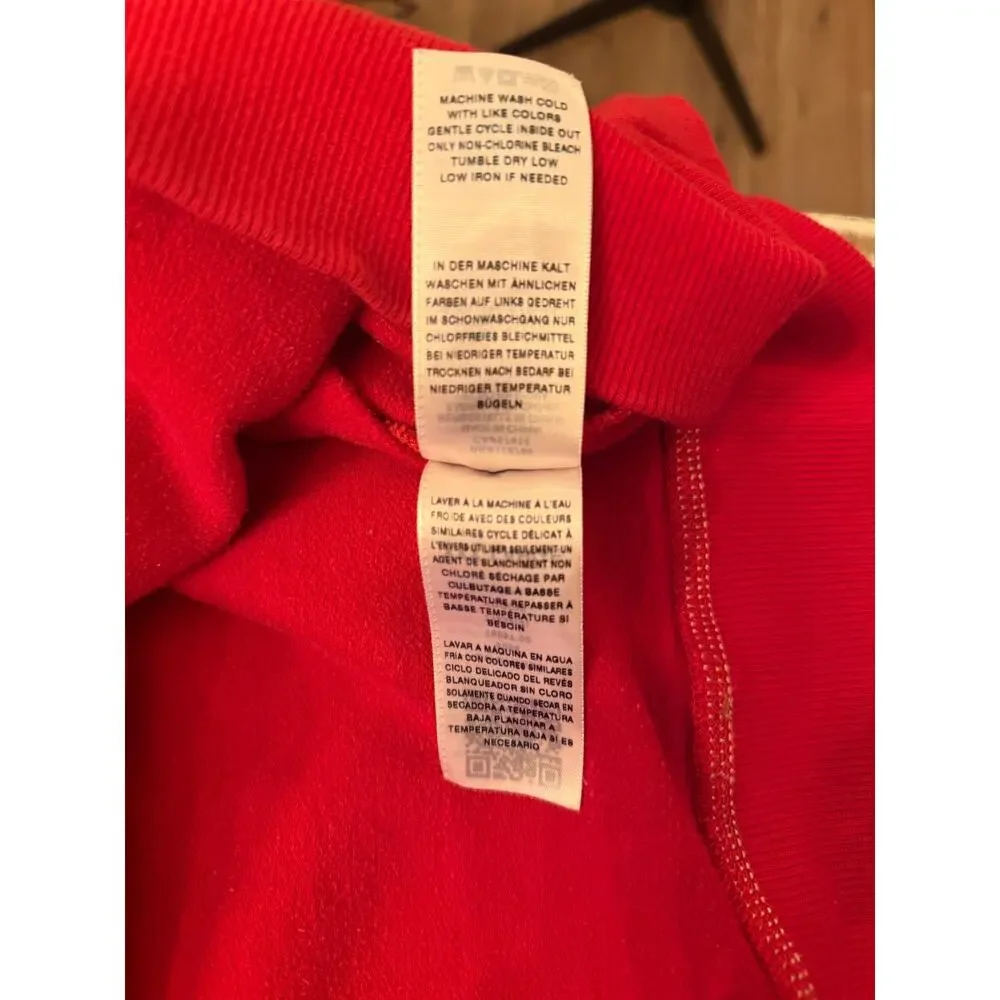 True Religion Men’s Stitch Logo Red Full Zip Hoodie Size 3XL